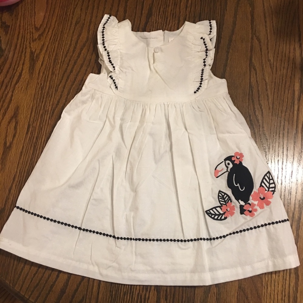 Little girls toucan dress